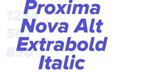 Proxima Nova Alt Extrabold Italic-font-download