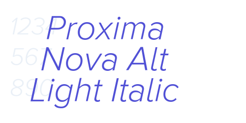 Proxima Nova Alt Light Italic-font-download
