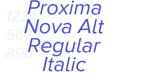 Proxima Nova Alt Regular Italic-font-download