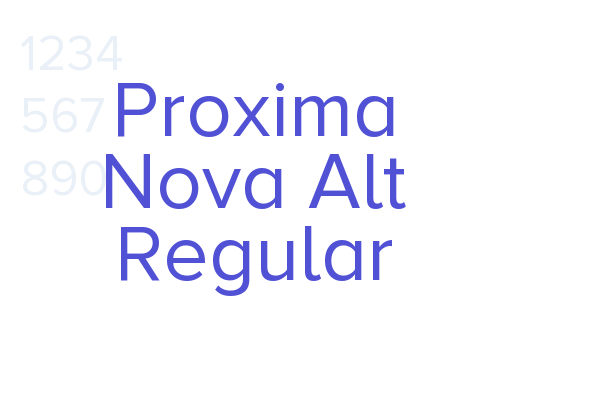 Proxima Nova Alt Regular Font Download