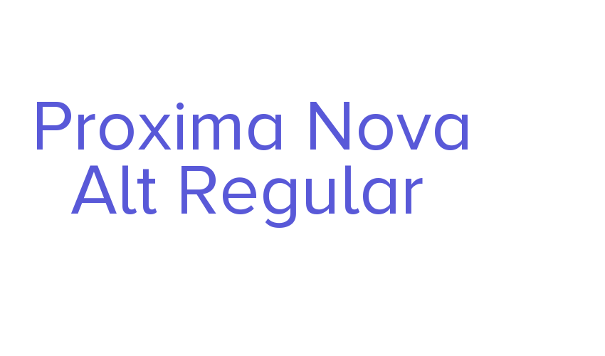 Proxima Nova Alt Regular Font Download