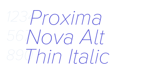Proxima Nova Alt Thin Italic-font-download