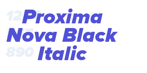 Proxima Nova Black Italic-font-download