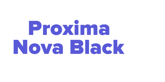 Proxima Nova Black Font Download