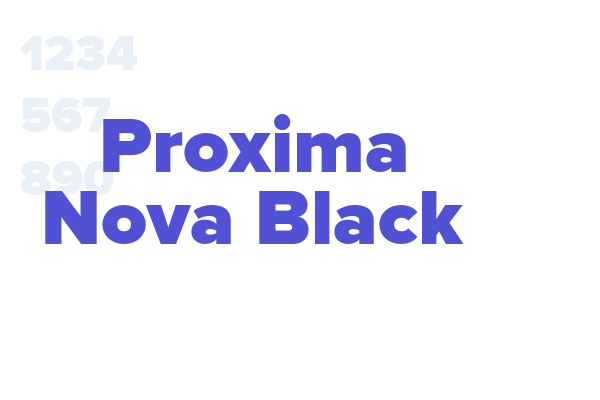 Proxima Nova Black