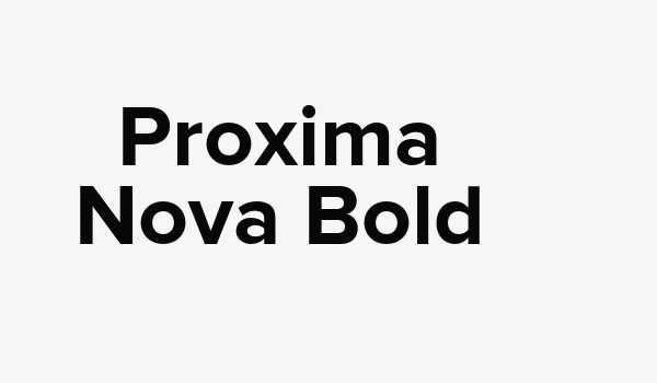 Proxima Nova Bold Font