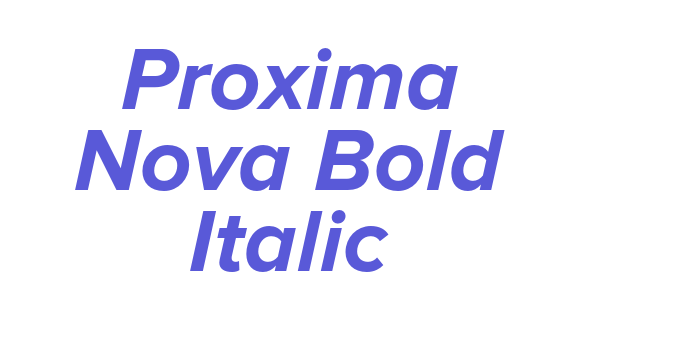 Proxima Nova Bold Italic Font Download