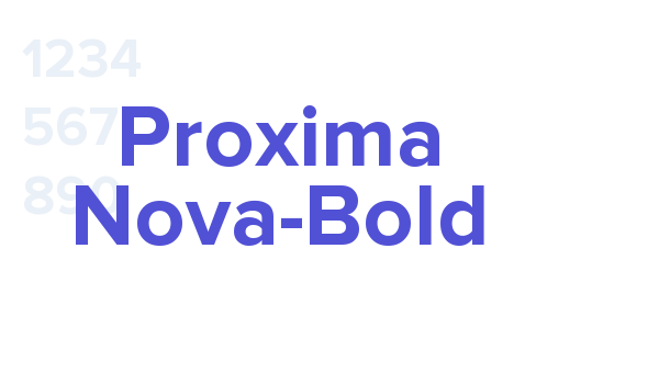 Proxima Nova Bold font download