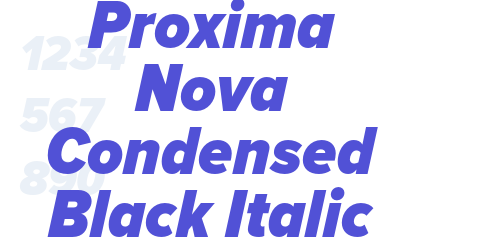 Proxima Nova Condensed Black Italic-font-download