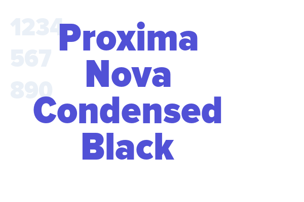 Proxima Nova Condensed Black