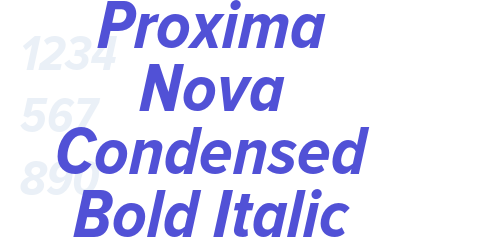 Proxima Nova Condensed Bold Italic-font-download