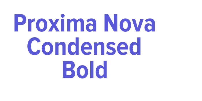 Proxima Nova Condensed Bold Font Download