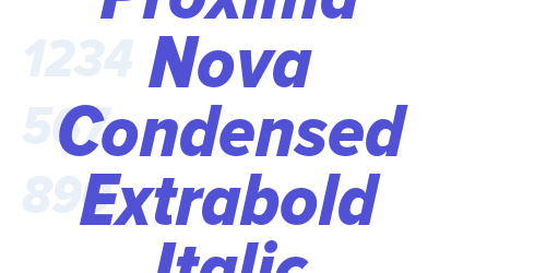 Proxima Nova Condensed Extrabold Italic-font-download