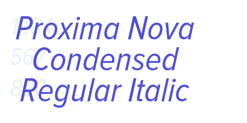 Proxima Nova Condensed Regular Italic-font-download