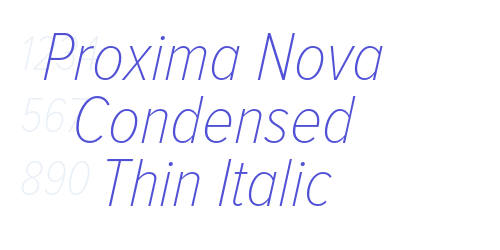 Proxima Nova Condensed Thin Italic-font-download