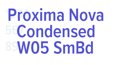 Proxima Nova Condensed W05 SmBd-font-download