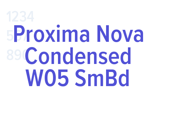 Proxima Nova Condensed W05 SmBd