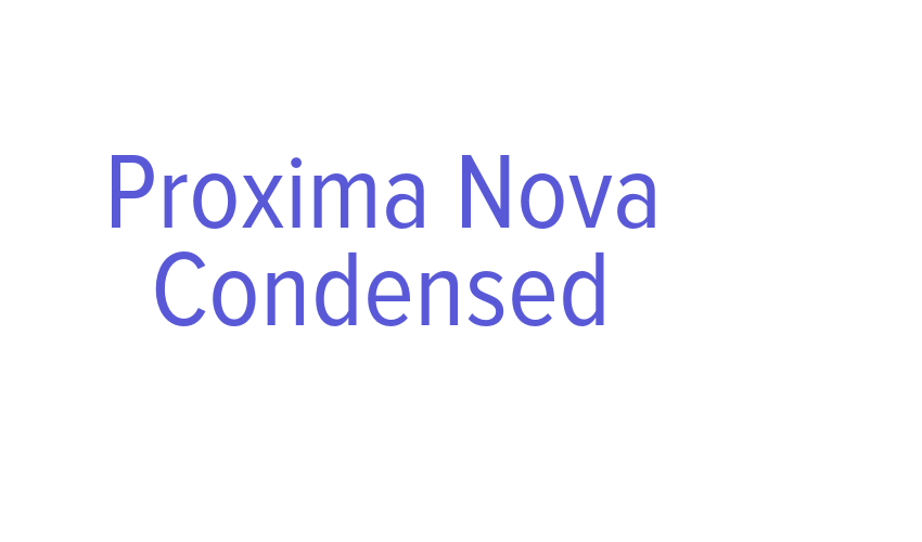 Proxima Nova Condensed Font Download