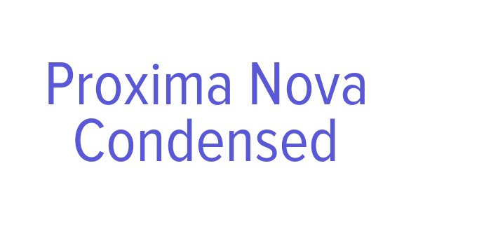 Proxima Nova Condensed Font Download