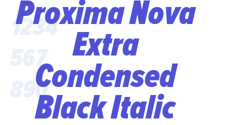 Proxima Nova Extra Condensed Black Italic-font-download