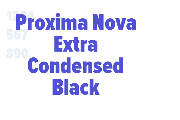 Proxima Nova Extra Condensed Black Font Download