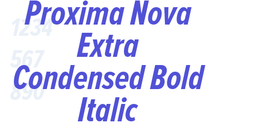 Proxima Nova Extra Condensed Bold Italic-font-download