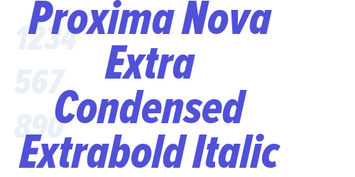 Proxima Nova Extra Condensed Extrabold Italic-font-download