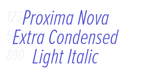 Proxima Nova Extra Condensed Light Italic-font-download