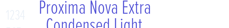 Proxima Nova Extra Condensed Light-font