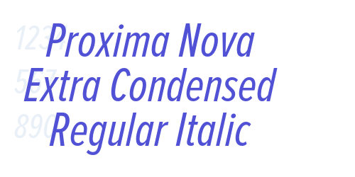 Proxima Nova Extra Condensed Regular Italic-font-download