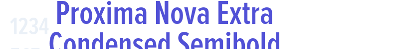 Proxima Nova Extra Condensed Semibold-font