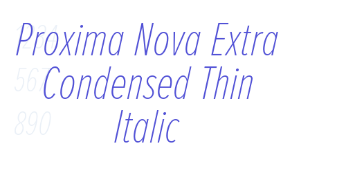 Proxima Nova Extra Condensed Thin Italic-font-download