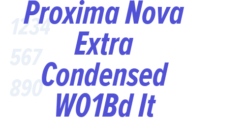 Proxima Nova Extra Condensed W01Bd It-font-download