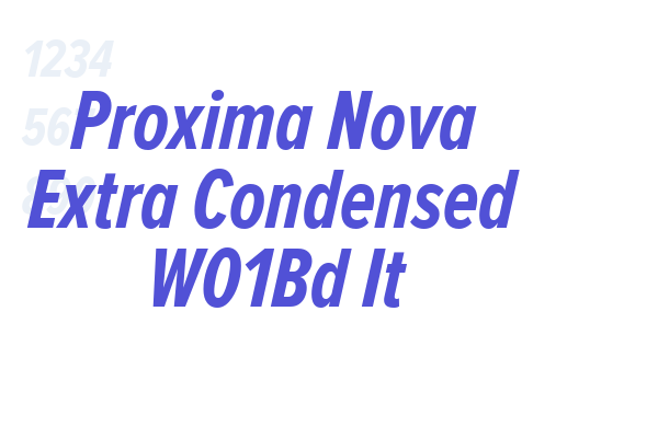 Proxima Nova Extra Condensed W01Bd It