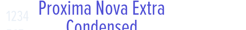 Proxima Nova Extra Condensed-font