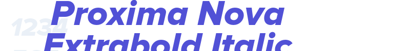 Proxima Nova Extrabold Italic-font