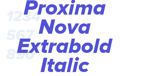Proxima Nova Extrabold Italic-font-download