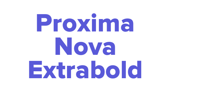 Proxima Nova Extrabold Font Download