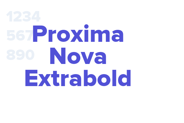 Proxima Nova Extrabold