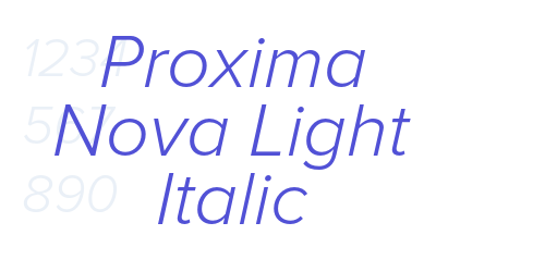 Proxima Nova Light Italic-font-download