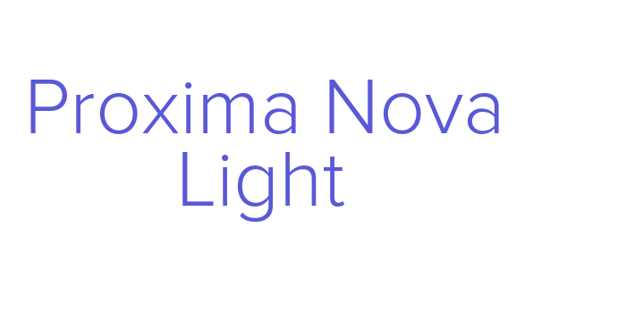 Proxima Nova Light Font Download