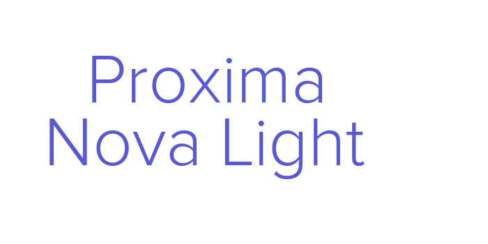 Proxima Nova Light Font