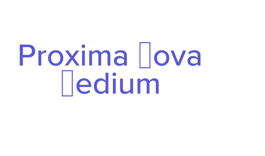 Proxima Nova Medium Font Download