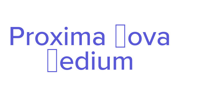 Proxima Nova Medium Font Download