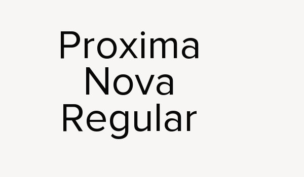 Proxima Nova Regular Font