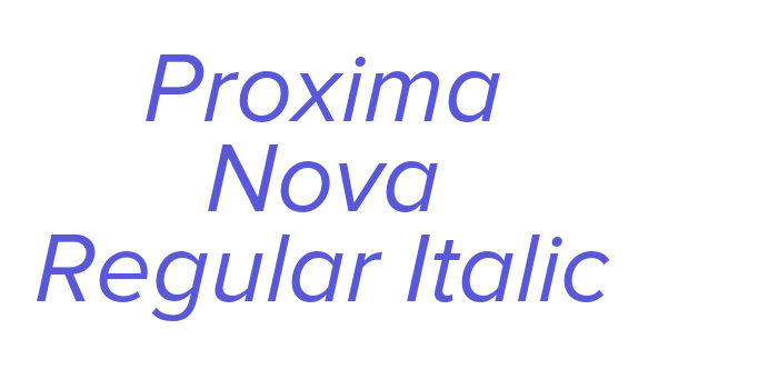 Proxima Nova Regular Italic Font Download