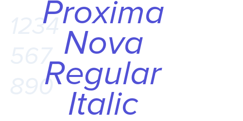 Proxima Nova Regular Italic-font-download
