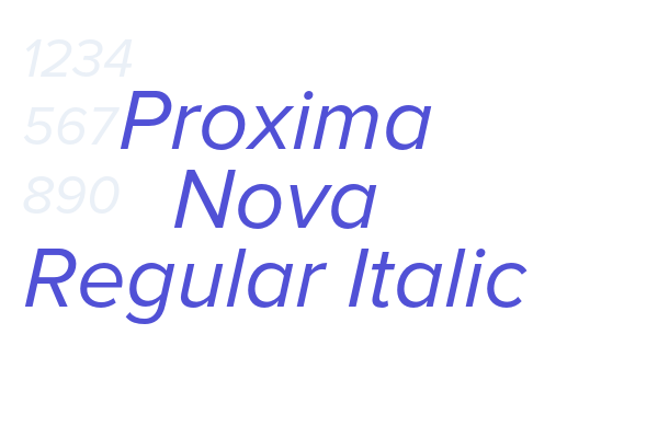Proxima Nova Regular Italic