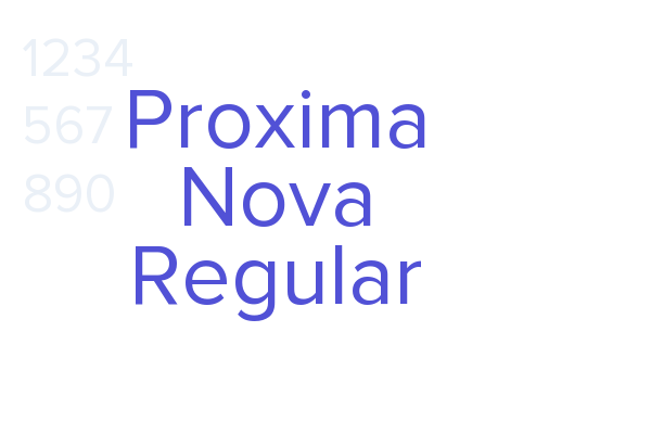 Proxima Nova Regular Font Download