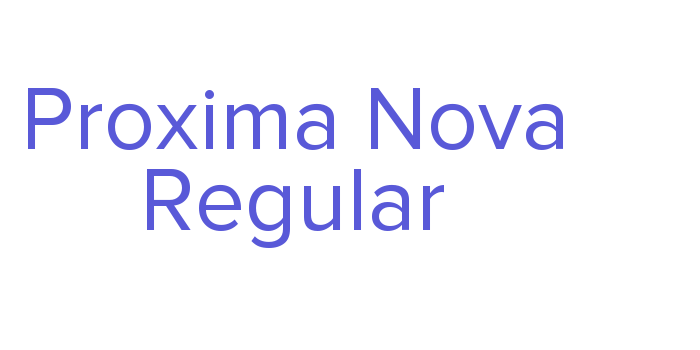 Proxima Nova Regular Font Download